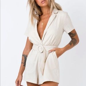 Princess Polly Tan Romper